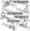 Левая подушка двигателя TM2AZFELH FEBEST