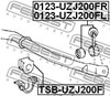 Опора стабилизатора TSBUZJ200F FEBEST