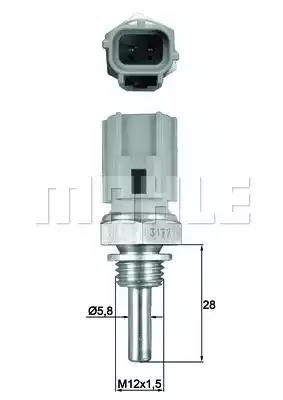 Датчик покажчика температури охолоджуючої рідини TSE27 Mahle Original
