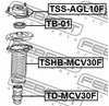 Подушка амортизатора переднего TSSAGL10F FEBEST