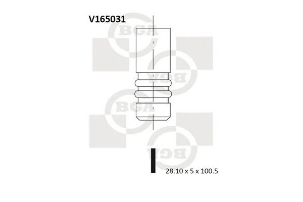 Выпускной клапан V165031 BGA