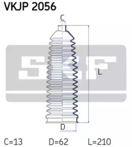 Пыльник рейки VKJP2056 SKF