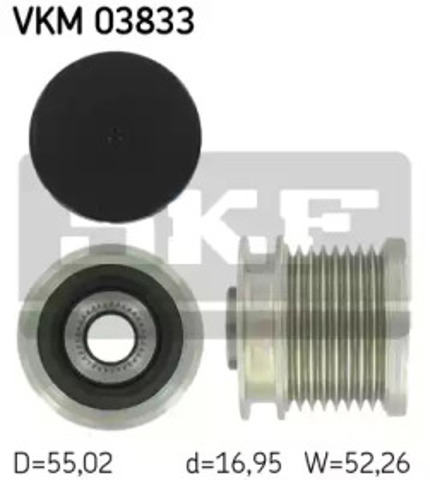 Шкив ремня генератора VKM03833 SKF