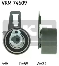 Ролик натягувача ременя ГРМ VKM74609 SKF