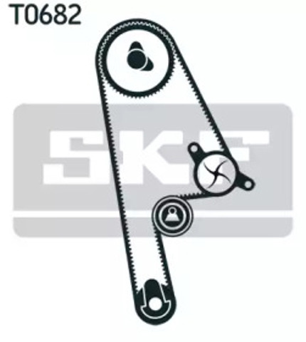 Ремень ГРМ, комплект VKMC93616 SKF
