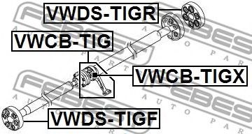 Підвісний підшипник карданного валу VWCBTIG Febest