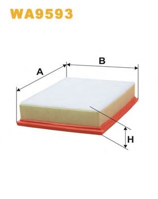 Фильтр воздушный WA9593 WIX