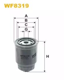 WF8319 WIX Топливный фильтр купить в Одесса