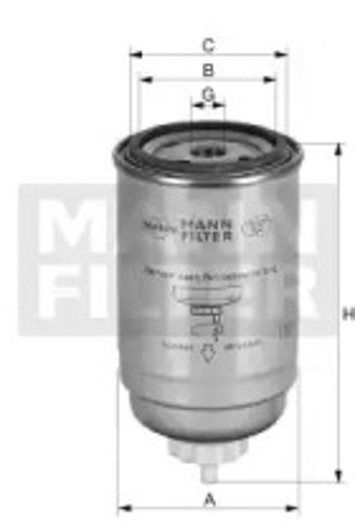 Фильтр тонкой очистки топлива WK7162X MANN