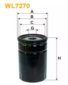 Фильтр масляный ДВС WL7270 WIX