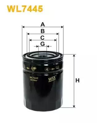 WIX WL7445 Масляный фильтр в наличии Львов