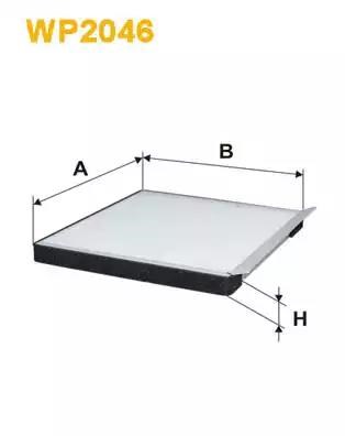 Воздушный фильтр салона WP2046 WIX
