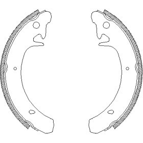 Колодки гальмівні задні, барабанні Z412900 Woking