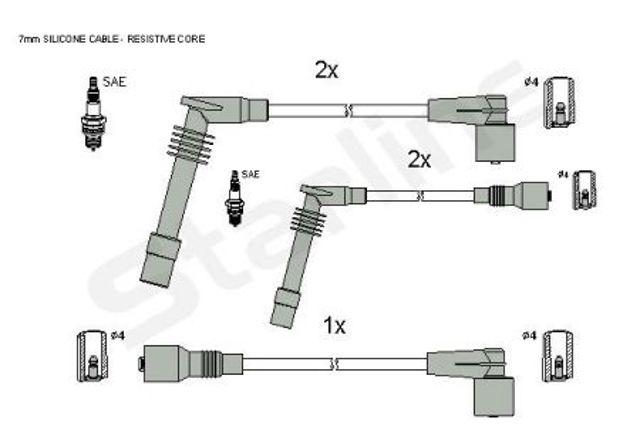 Провода зажигания ZK5492 STARLINE