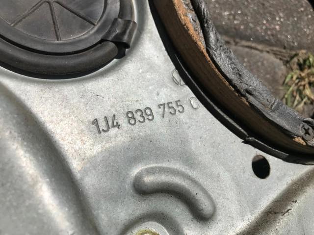 VAG 1J4839729G Механизм стеклоподъемника двери задней левой в наличии Харьков