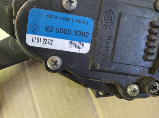 RENAULT 8200003392 Педаль газа в наличии Харьков