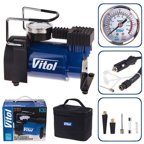 VITOL K30 Компрессор для подкачки шин в наличии Ровно
