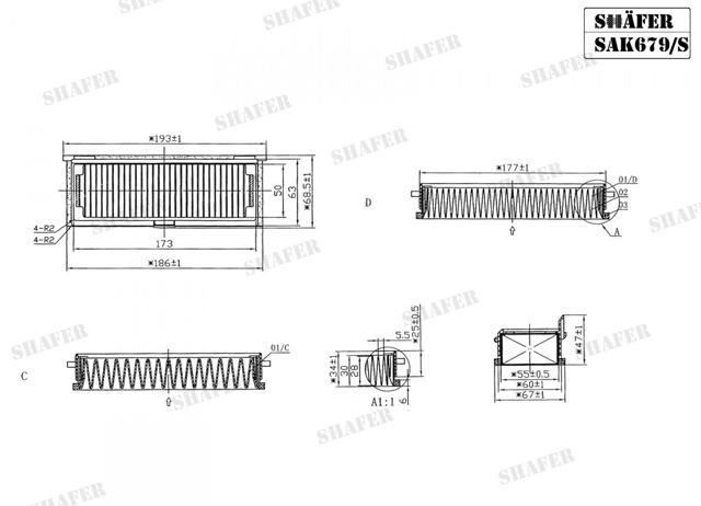 SHAFER SAK679S Фильтр салона в наличии Николаев