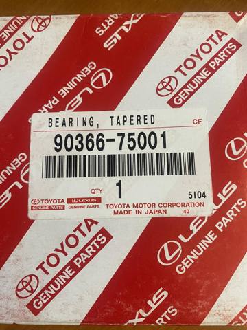Подшипник дифференциала заднего моста 9036675001 TOYOTA