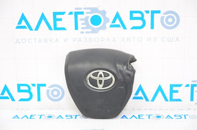Подушка безопасности airbag в руль водительская toyota camry v50 12-14 usa se, черн, горелая 4513006200C0