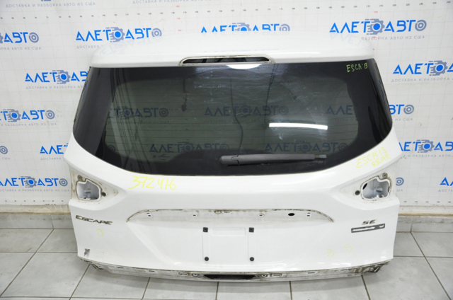 Дверь багажника голая со стеклом ford escape mk3 13-16 дорест, белый yz, с мотором и поводком, примята, тычки CJ5Z7840010A