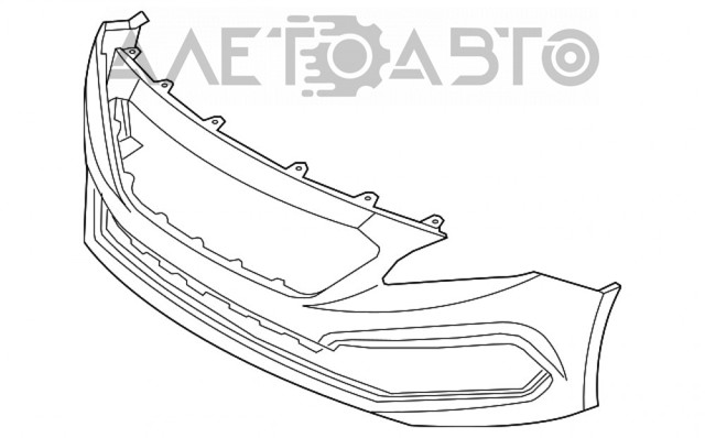 Бампер передний голый hyundai sonata 15-17 sport новый неоригинал FP3245901