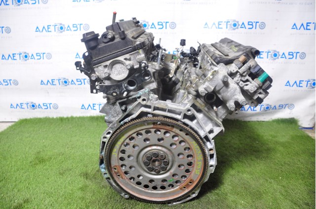 Двигатель acura mdx 16-20 3.5 84к эмульсия, крутит, 9-9-9-9-9-9, сломан щуп J35Y53006776