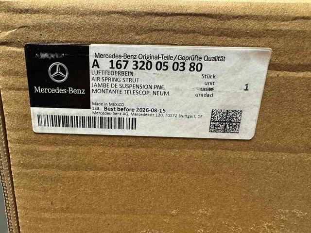 Амортизатор подвески передний левый A167320050380 MERCEDES