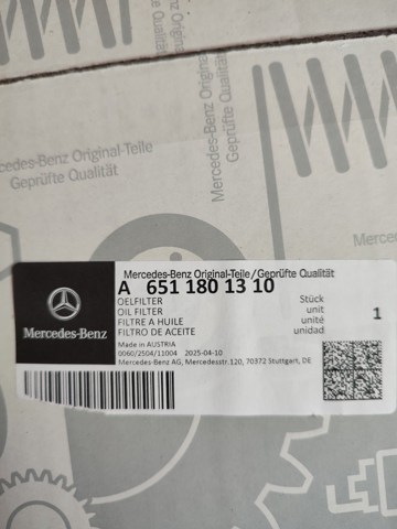  Корпус масляного фильтра A6511801310 MERCEDES