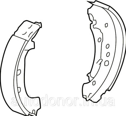 VAG 1EA698525D Колодки тормозные задние барабанные в наличии Ирпень