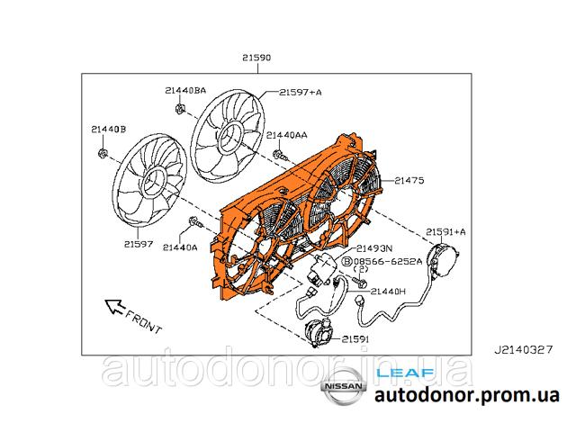 214833NA0A NISSAN Диффузор радиатора купить в Житомир