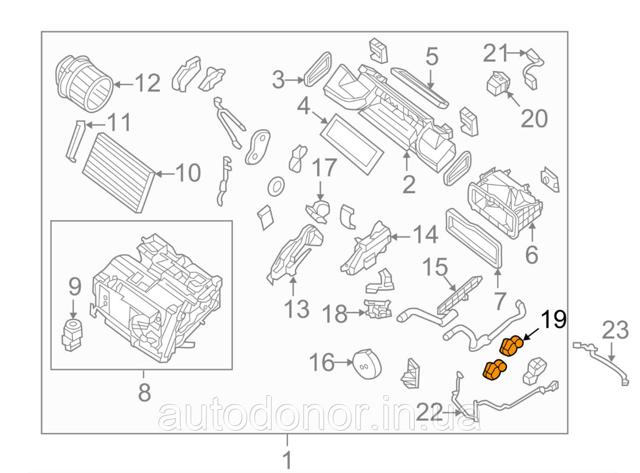 277313NK0A NISSAN Привод заслонки печки купить в Одесса