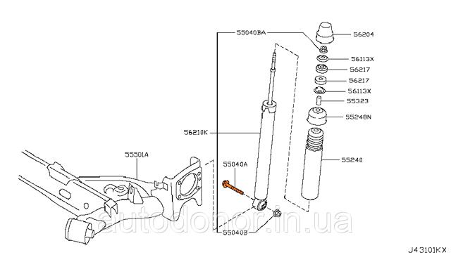 NISSAN 54459EN01A в наличии Кривой Рог
