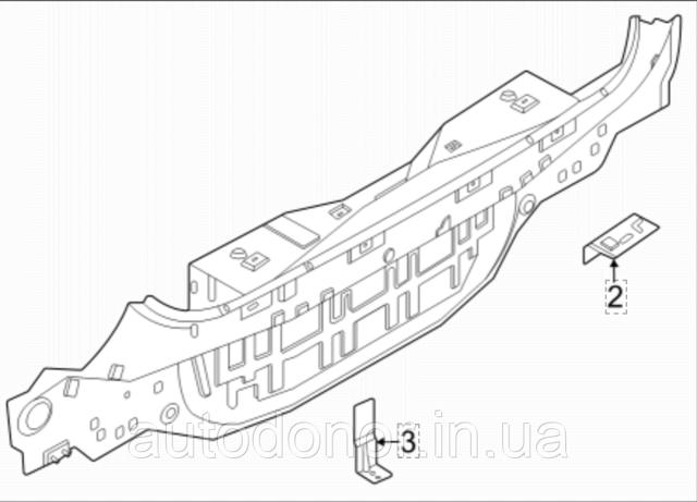 NISSAN 791105MP0A Панель багажного отсека задняя в наличии Житомир
