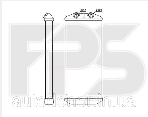 FP74N201 FPS Радиатор печки (отопителя) задний купить в Кривой Рог