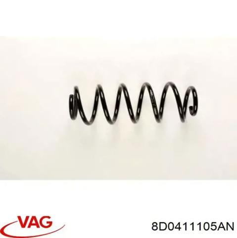Винтовая пружина подвеска 8D0411105AN VAG