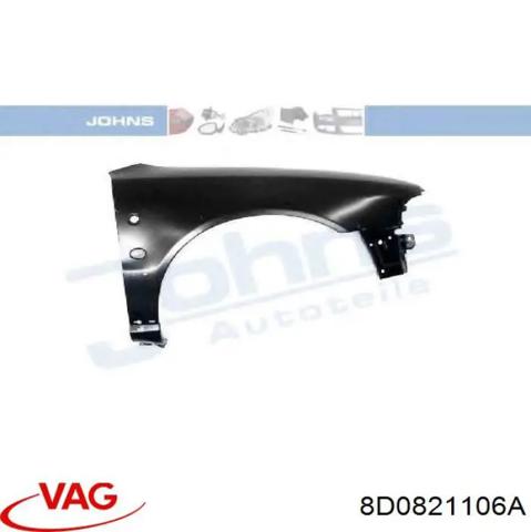 Правое крыло 8D0821106A VAG
