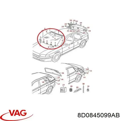 Автостекло 8D0845099AB VAG