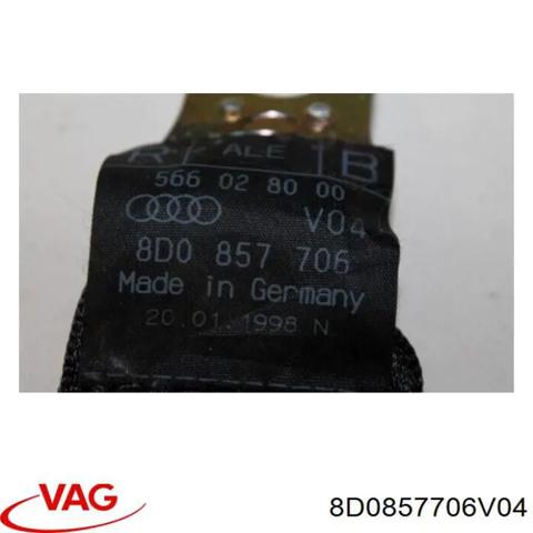 Ремень безопасности передний правый 8D0857706V04 VAG