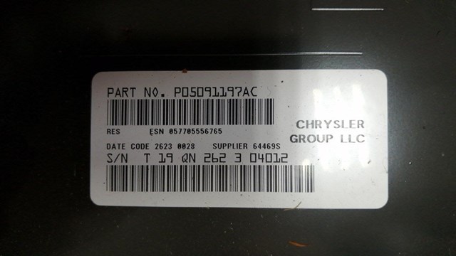 CHRYSLER 5091197AC Магнитола (радио AM/FM) в наличии Винница