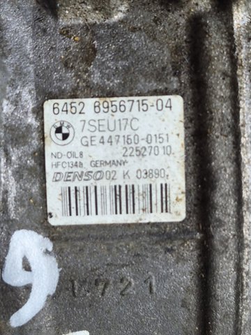 BMW 64526956715 Компрессор кондиционера в наличии Николаев