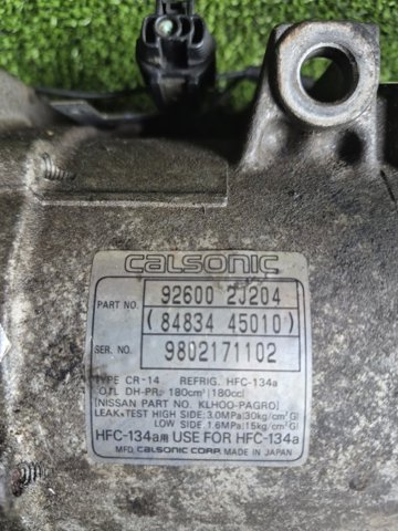 926002J204 NISSAN Компрессор кондиционера купить в Запорожье