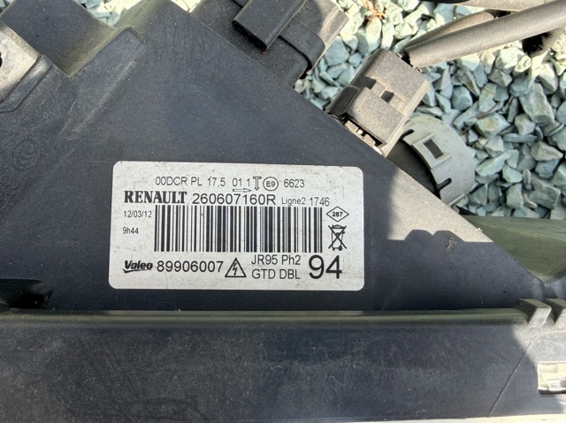 RENAULT 260607160R Фара левая в наличии Житомир