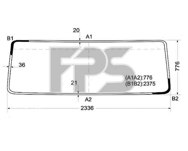 GS2503D11 XYG Лобовое стекло купить в Львов
