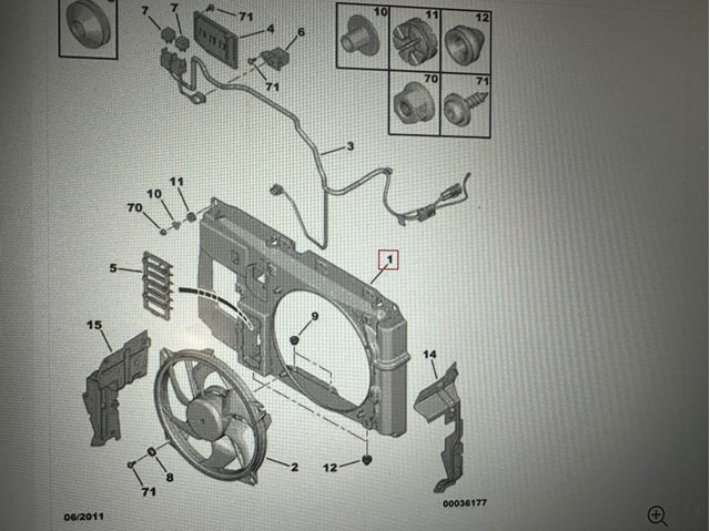 1267A9 PEUGEOT Регулятор оборотов вентилятора охлаждения (блок управления) купить в Чернигов