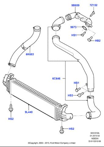 FORD 1429405 Интеркулер в наличии Киев