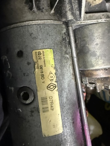 Стартер автомобиля 8200075362 RENAULT