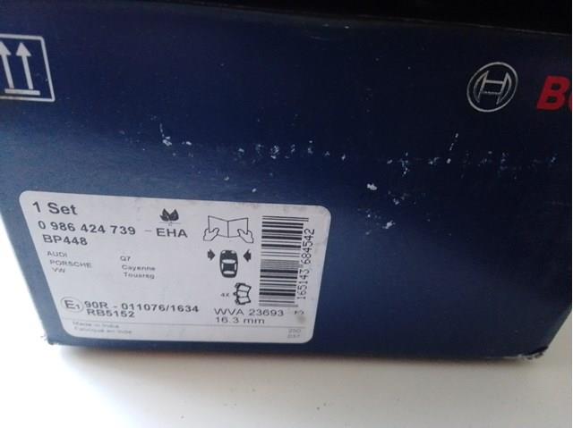 BOSCH 0986424739 Колодки тормозные передние дисковые в наличии Черкассы