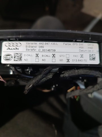 VAG 4K0947135L6PS Плафон салона в наличии Черновцы