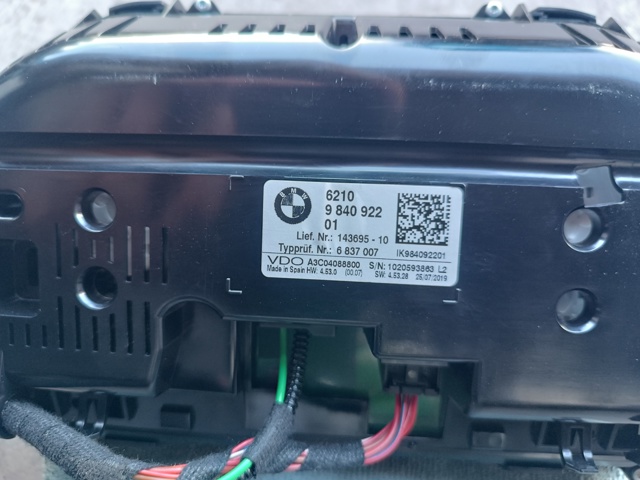 BMW 62109840922 Панель приборов в наличии Николаев
